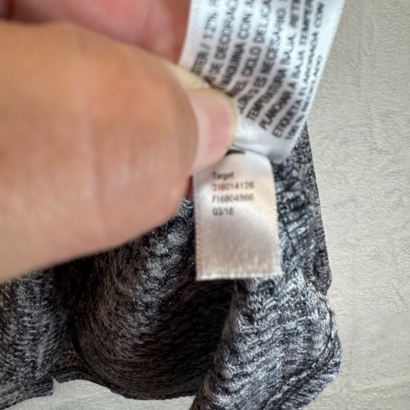 Knox Rose Shirt Womens Size XS Gray Long Sleeve Heathered V-Neck Tunic - Picture 5 of 9